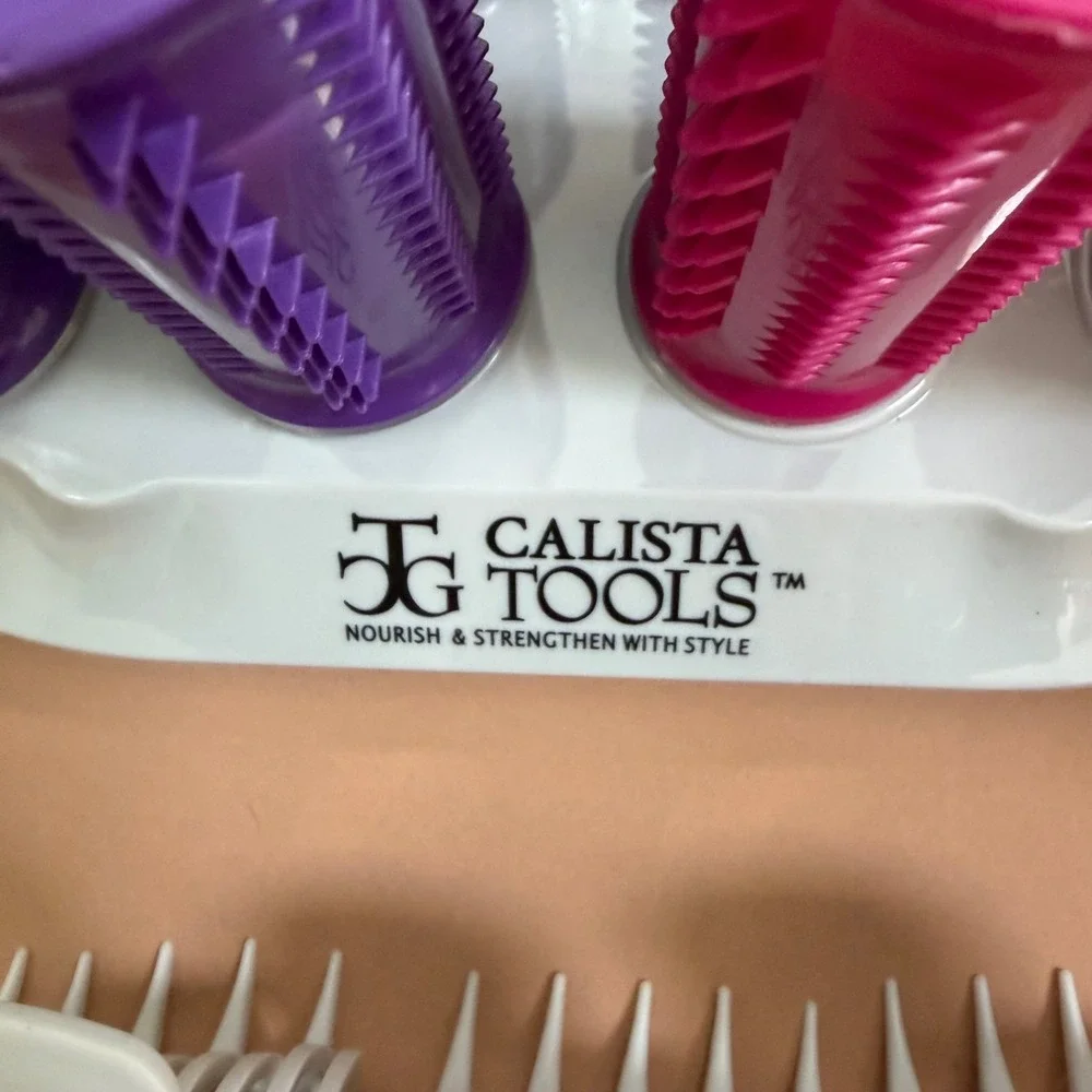 Calista Tools Ion Hot Roller Set S12 12 Rollers Clips Travel Case Pageant Volume